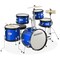 Gammon Percussion 5-Piece Junior Starter Drum Kit with Cymbals, Hardware, Sticks, & Throne
